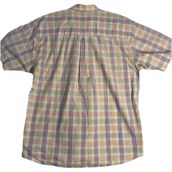 Pendleton Short Sleeve Button Shirt Men's Size L Multicolor Plaid - Picture 5 of 5